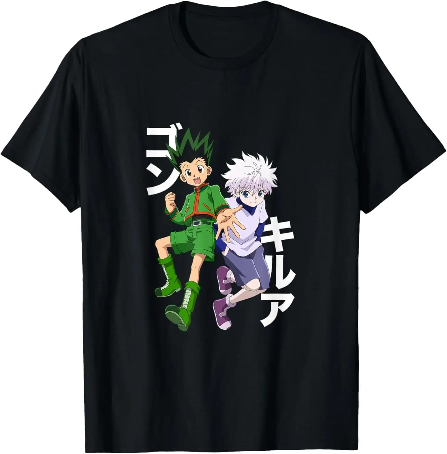 Hunter X Hunter Gon and Killua Anime Japanese Cartoon unisex summer streetwear top custom printed graphic shirts