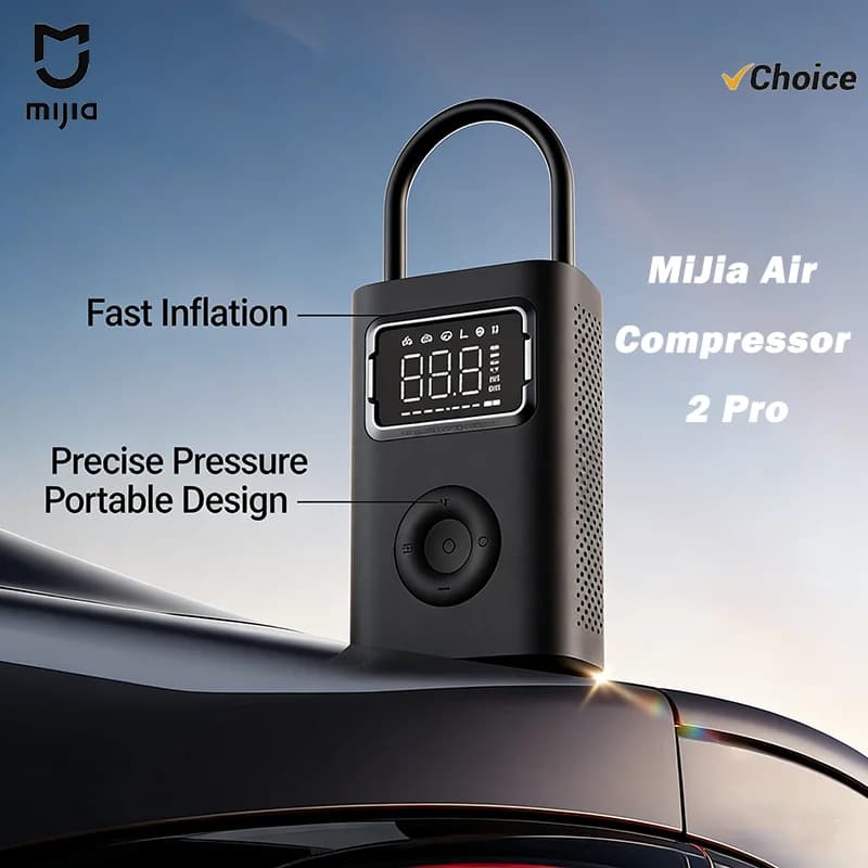 NEW Mijia Air Pump 2 Pro Electric Air Compressor Portable Mi Inflatable Treasure 150psi High Pressure for Moto Auto Soccer Balls