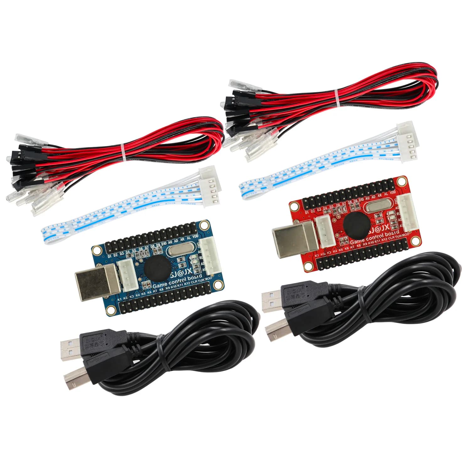 SJ@JX Arcade Game USB Encoder Board Light Zero Delay Gamepad Controller DIY Kit for Retro Pie PC MAME Raspberry Pi