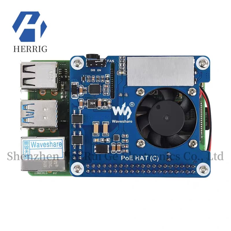 Modulo scheda di espansione alimentatore Ethernet PoE Light Snow Raspberry Pi 3/4B, supporta reti 802.3af/at