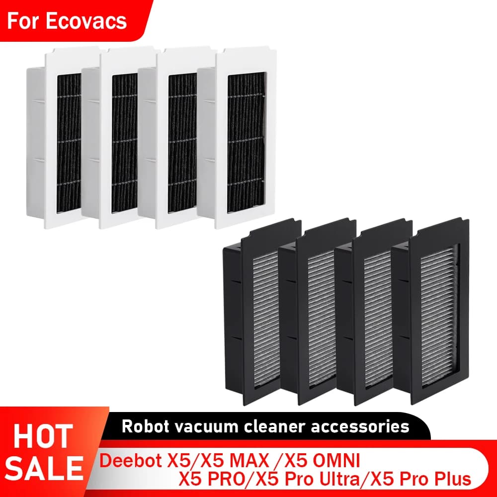 Parti del filtro per Ecovacs Deebot X5/X5 MAX /X5 OMNI /X5 PRO/X5 Pro Ultra/X5 Pro Plus Robot Aspirapolvere Accessori Filtro Hepa
