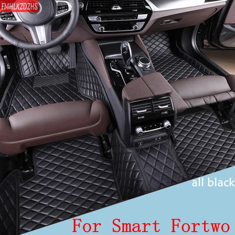 FMHLKZDZHS Tappetini per auto personalizzati per Smart Fortwo, tappeti per auto, accessori per auto