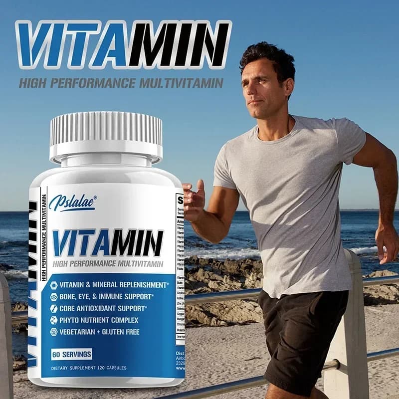 Multivitamina da uomo per 50+ - Formula ad alta potenza, per la salute del cervello, degli occhi e del cuore, per la salute del cervello, degli occhi e del cuore