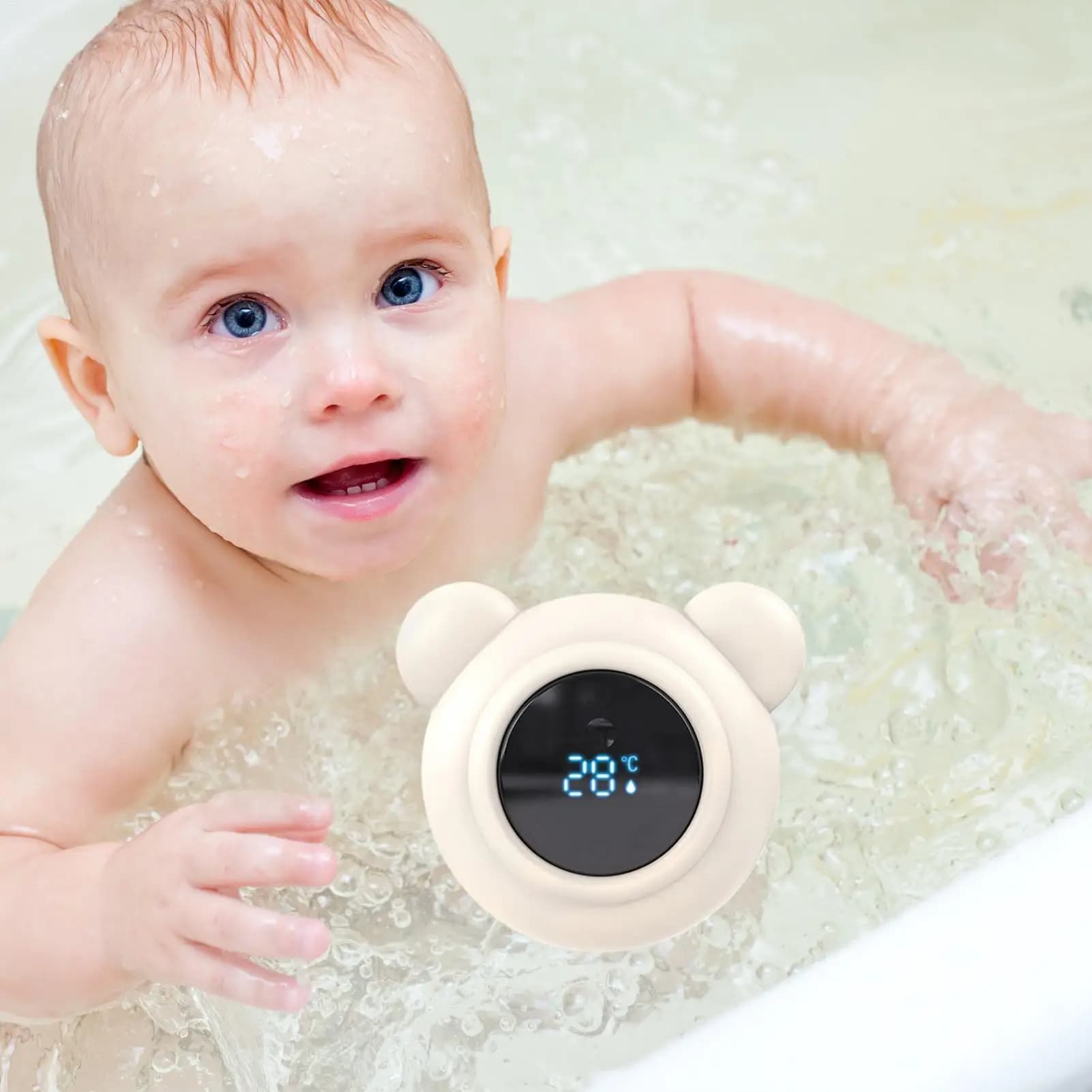 Termometri da Bagno per Bambini con Display LED, Strumento di Cura per Neonati e Bambini, Ideale per Viaggi e Asili Nido