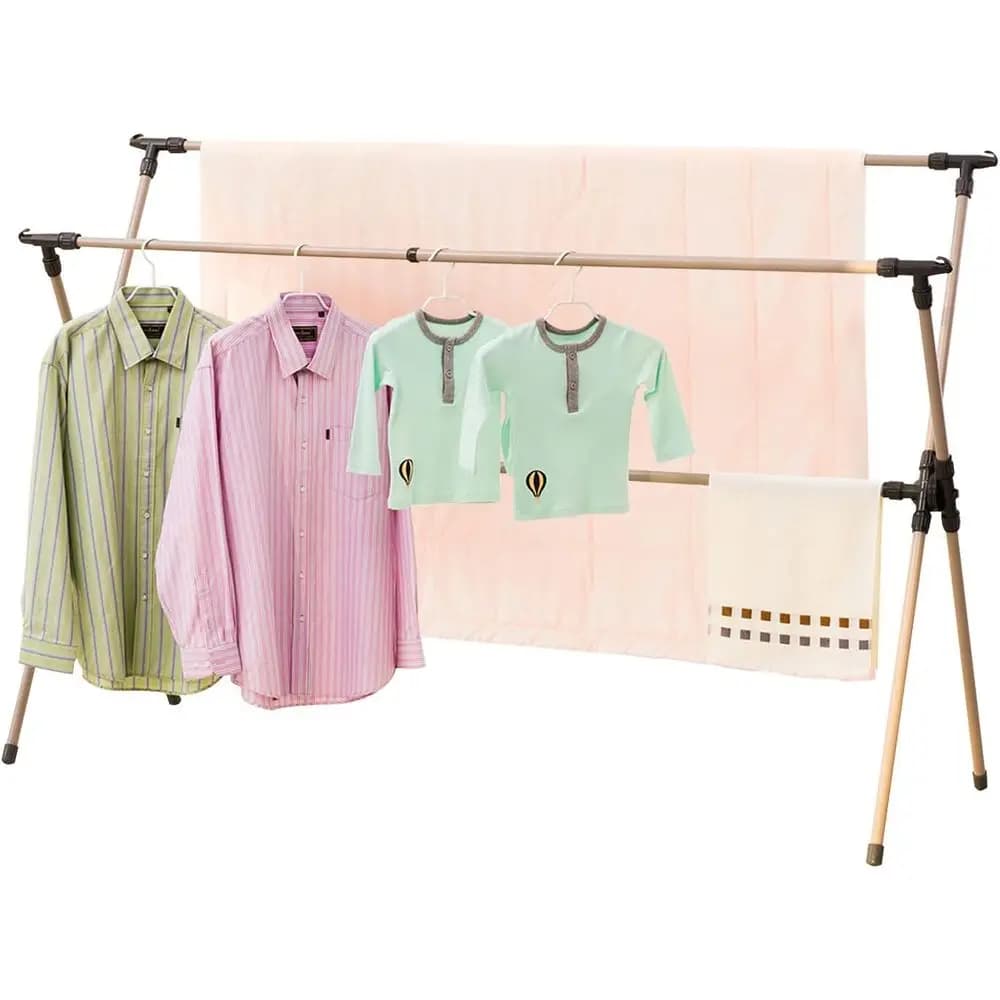 Stendibiancheria, Stendino Adjustable and Foldable, Salvaspazio, Coats 120-200 cm, Robusto