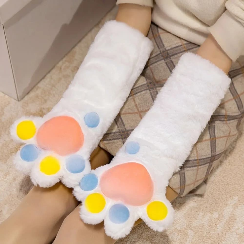 Guanti da Cosplay a Forma di Zampa di Gatto, Caldi e Pelosi, Accessori per Travestimenti, Regalo