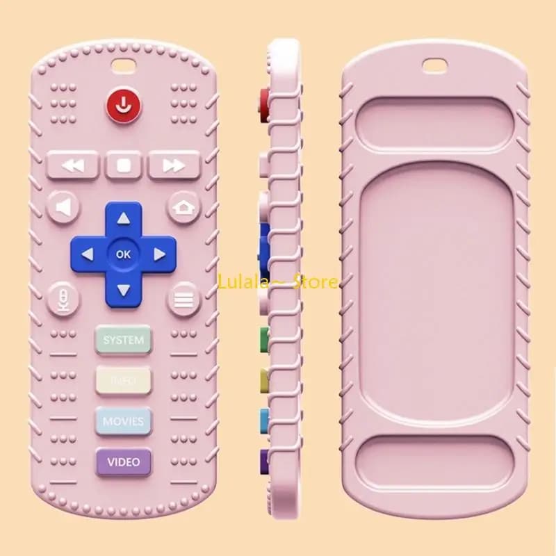 Y4QA Aggiornato Massaggiagengive per Bambini Giocattoli a Forma Telecomando in Silicone per Bambini Giocattoli per per