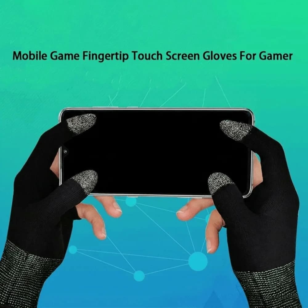 Hand Cover Gaming Finger Cover Sweatproof Breathable Thumb Gloves Touch Screen Solid Color Gamer Fingertips Sleeve Women
