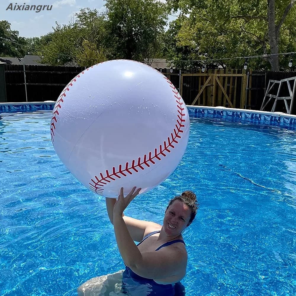 39 Inch Inflatable Balloon, Large Air Model Volleyball, Baseball, Funny Games, Kids Toy Balloon, Pool Party Scene Objects, Beach, Lawn