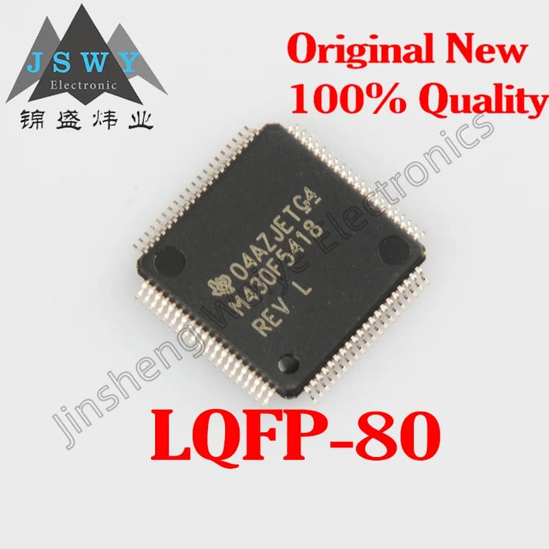 (1/10 pezzi) MSP430F5418IPNR LQFP-80 M430F5418/128KB Flash/16KB SRAM/12bitADC Microcontrollore/Nuovo stock originale elettronico
