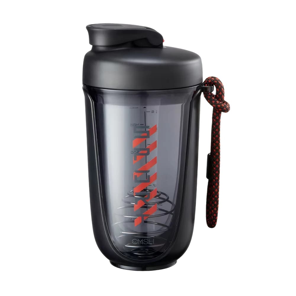 590ml Sporty Shaker Bags with Mixer Sphere, Powder Protein Bottle, Anti-steel Portable Cup for Internal and External Use