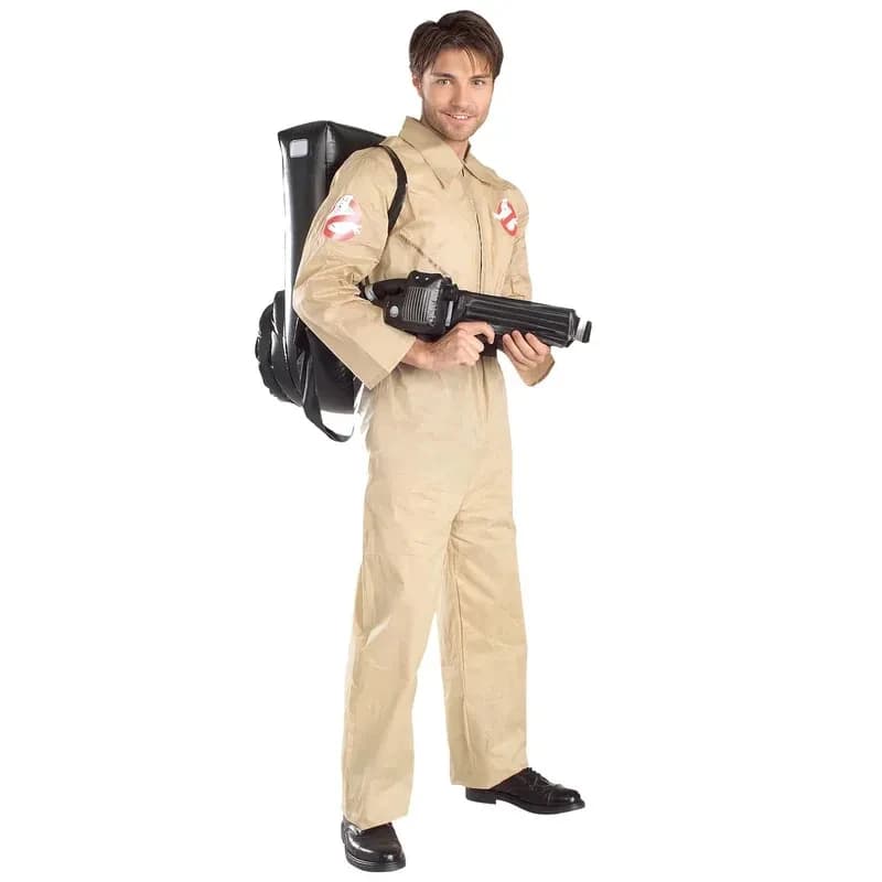 ABC1232025 New Deluxe Adult Ghostbusters Costume with Blow Up Proton Pack Child's Dress Up Set for Halloween Carnival Pax,3;b'2.