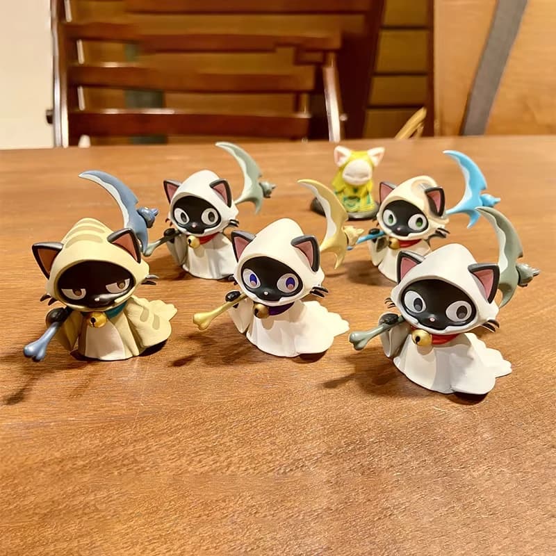 Nuovo disponibile Falce Reaper Cat Twisted Egg Blind Box Reaper Shape Cat Action Figure Collection Ornamento Regali di Natale perfetti