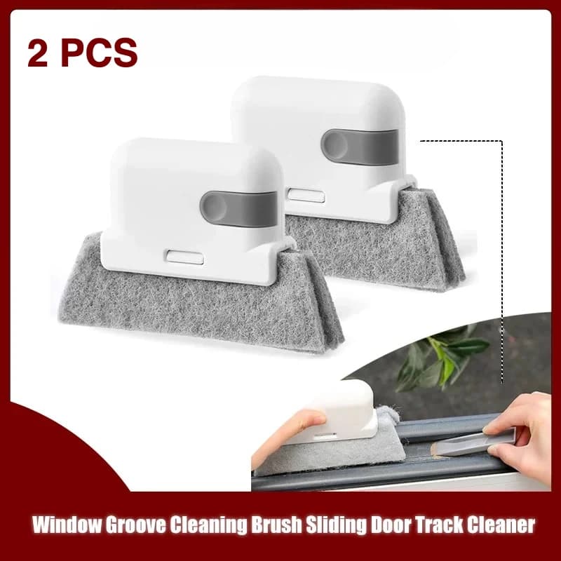 Household Cleaning Brush Groove Cleaning Tool Window Track Cleaner Window Groove Brush Scouring Door Track Pad Gap Cleaner