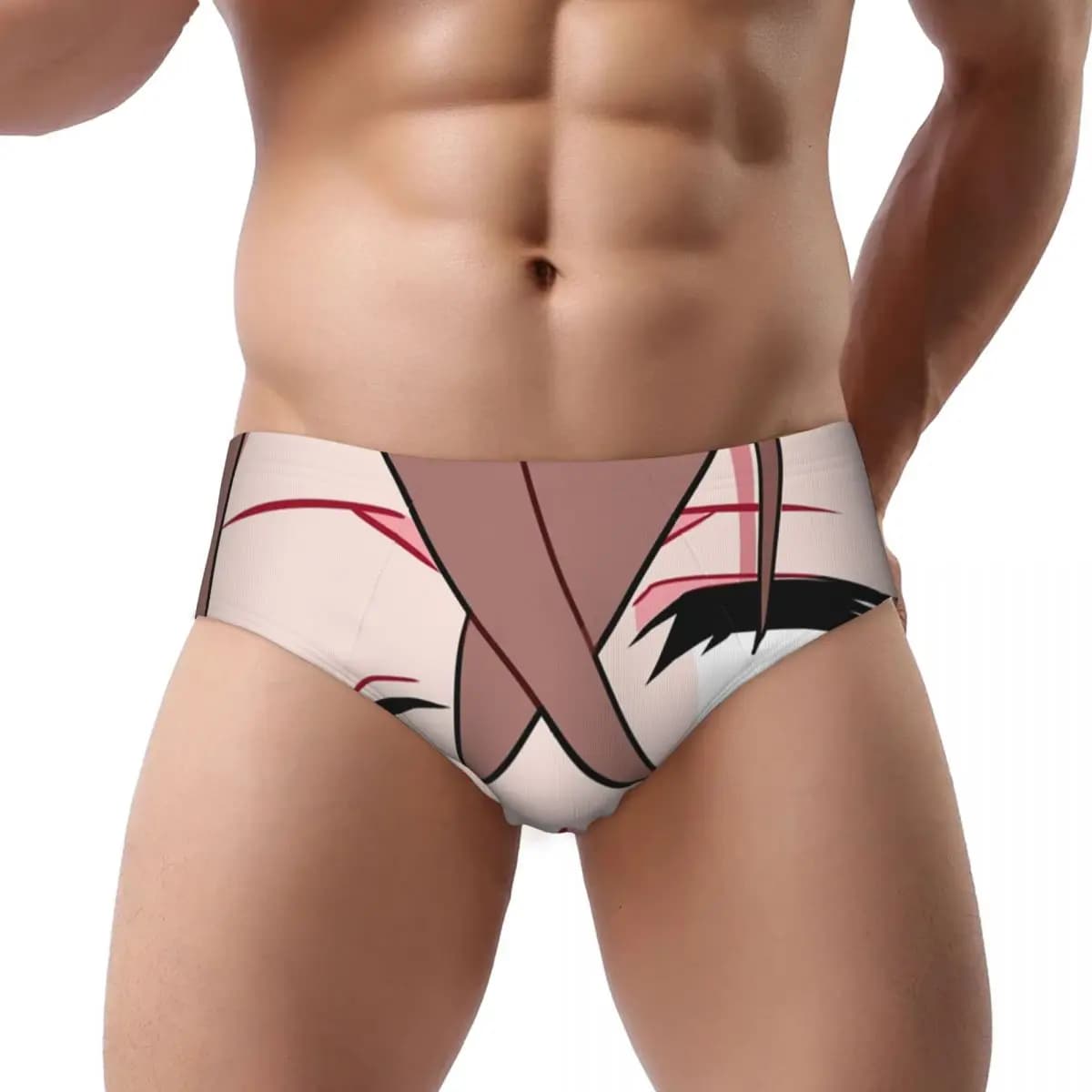 Mutandine da uomo personalizzate Gentaro Genshin Impact Face Stretch Divertenti slip con stampa intimo