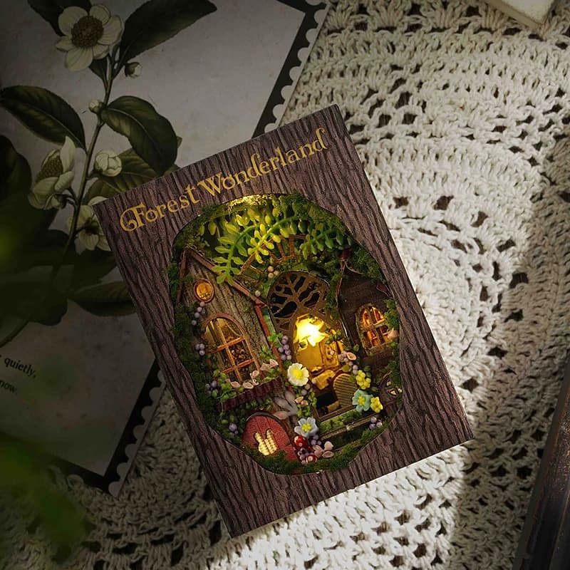 Kit casa delle bambole in legno Puzzle 3D fai da te assemblaggio modello di costruzione giocattoli decorazione della camera da letto di casa con mobili regali di compleanno di Capodanno