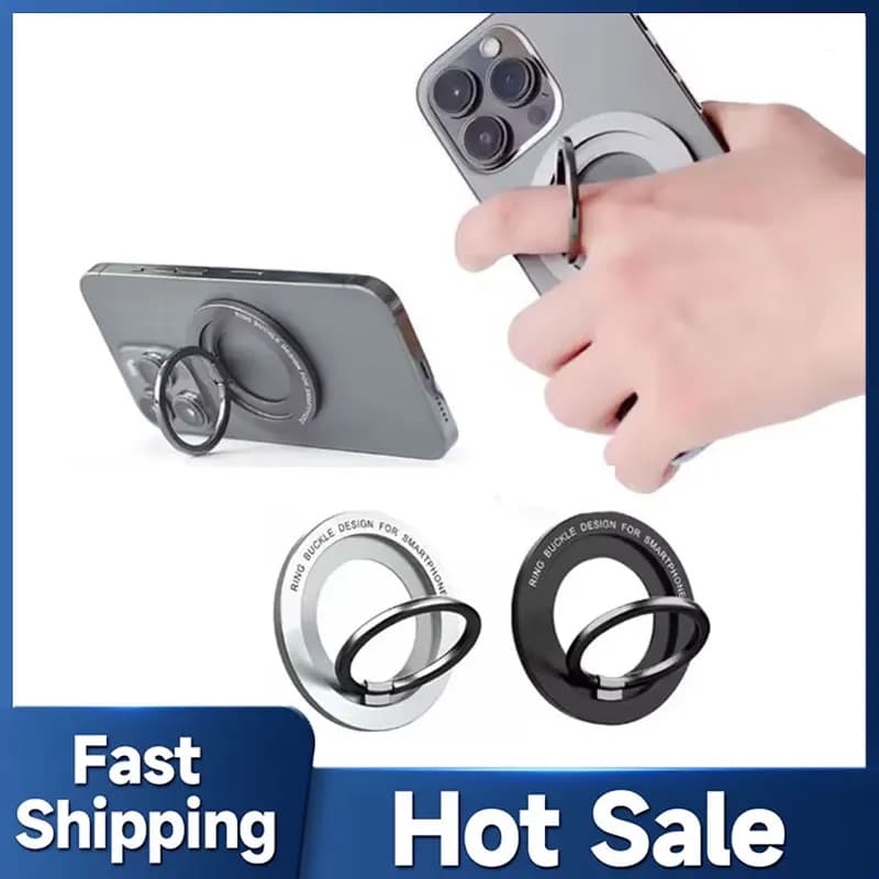 Magnetic for phone support Magsafe Support Mini finger ring magnet Mobile phone bracket for IPhone 16 15 14 13 12Pro/ Max