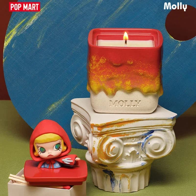 POPMART Molly Scenery Along The Way - Serie di Magneti Trendy per Frigorifero, Candele Profumate, Blind Box, Giocattoli, Bambole, Figure Anime, Ornamenti