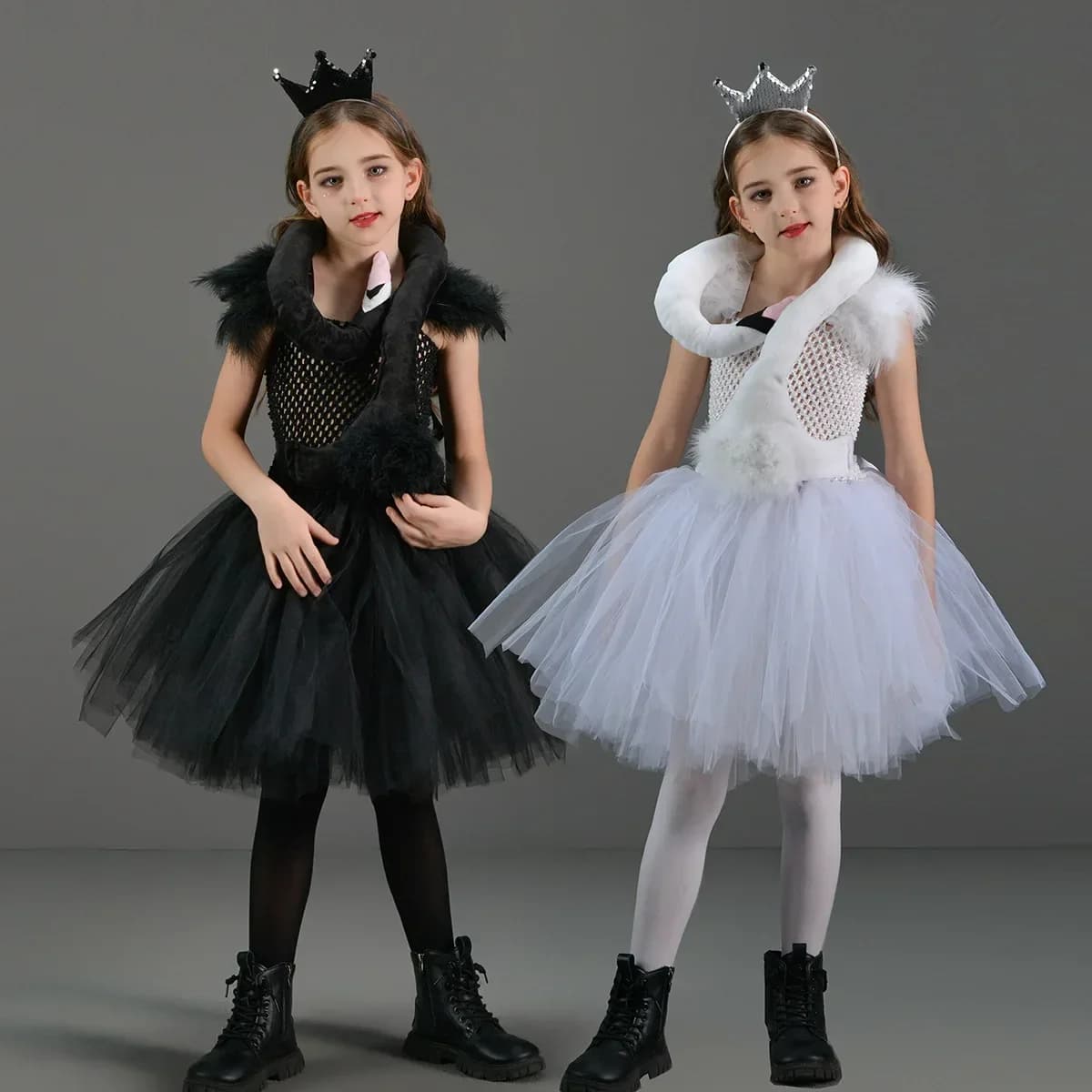 2025 Decorazioni per cigni cosplay per giochi di ruolo per bambini Costumi per spettacoli teatrali Accessori per cigni Costume per feste di Halloween