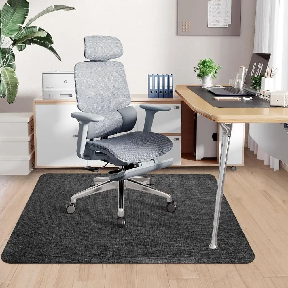Tappetino per sedia da ufficio per pavimenti in legno e piastrelle, 36 x 48, resistente, per sedie con rotelle, antiscivolo, non curvo.