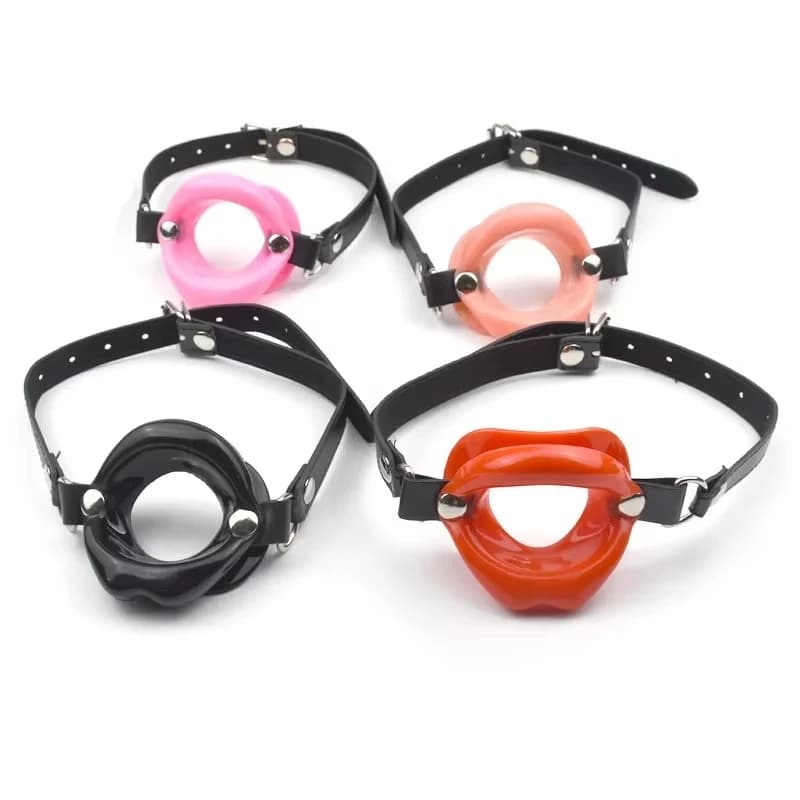 Schiavo del sesso BDSM Fetish Labbra in silicone O Ring Bocca aperta Gag Bondage Giocattolo erotico Nuovo palla per adulti Giocattoli del sesso per le donne Gioco di ruolo di coppia