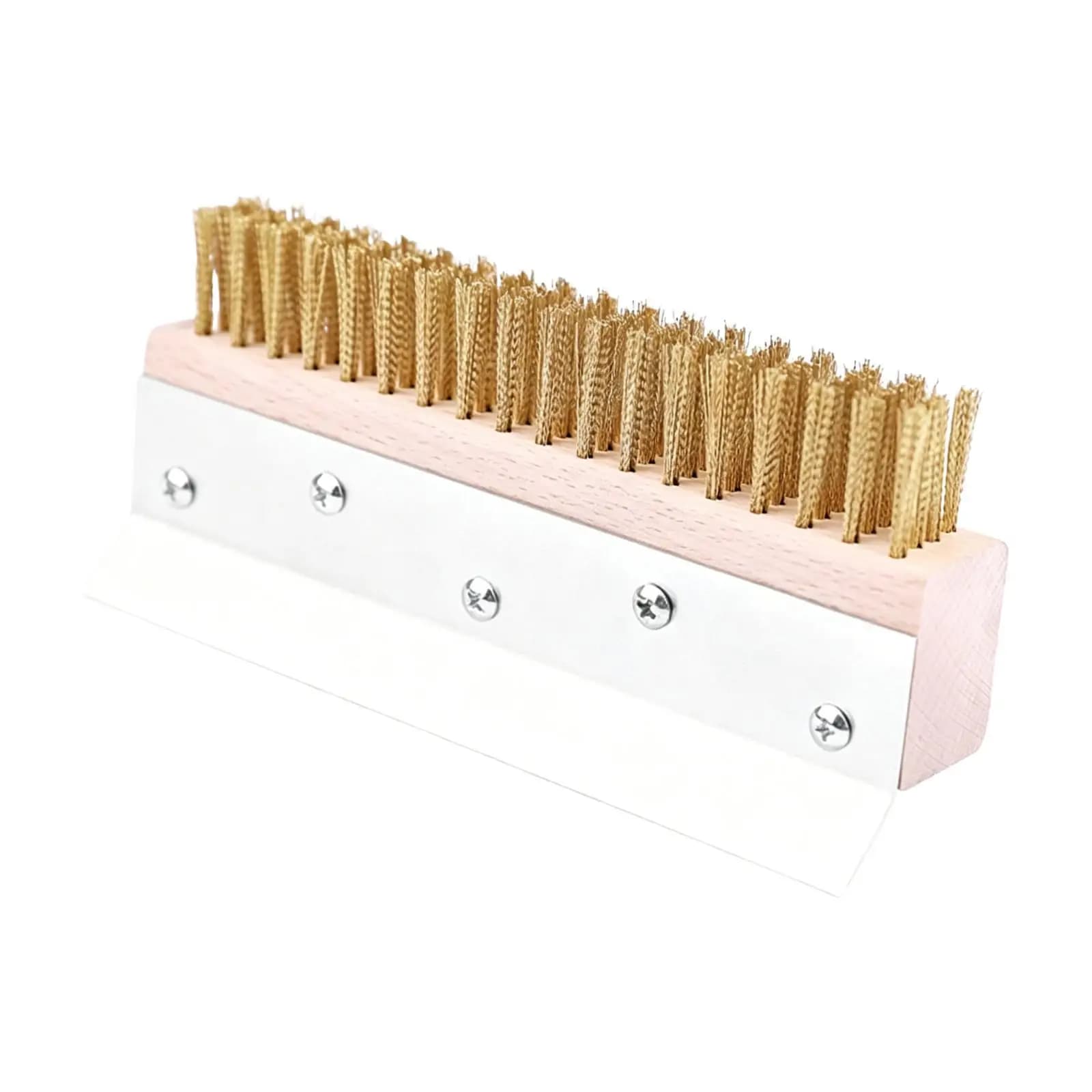 Pizza Oven Brush Versatile Portable Easy to Use with Scraper Grill Brush Pizza Stone Cleaning Brush for Home, Kitchen Commercial