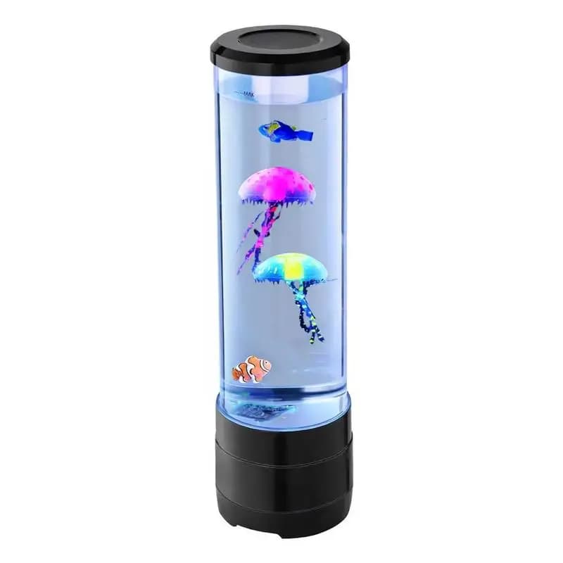 Lampada Sensoriale a Bolle, 16 Effetti Luminosi Cangianti, Lampada Acquatica con Altoparlante Bluetooth Integrato e Rumore Bianco, Fak