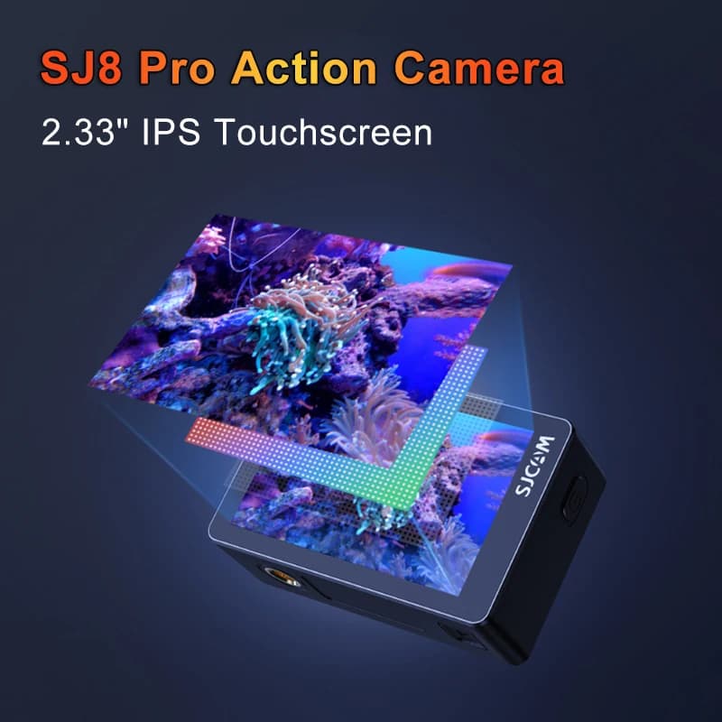 Action Camera Impermeabile fino a 30m Anti-Shake 4K 60FPS 170° ° Telecamera Sportiva Multifunzionale per Esterni con Schermo Touch WiFi 5G e Grandangolo