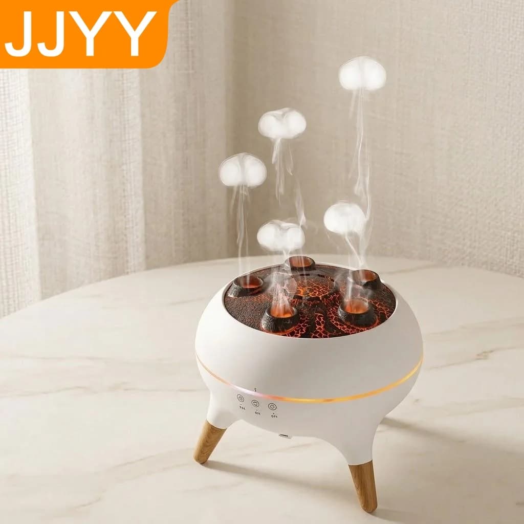 Umidificatore a Nebbia Fredda, Diffusore di Aromi, 7 Colori, Spegnimento Automatico, Funzionamento Silenzioso 28dB, Perfetto per Camera da Letto e Arredamento Casa