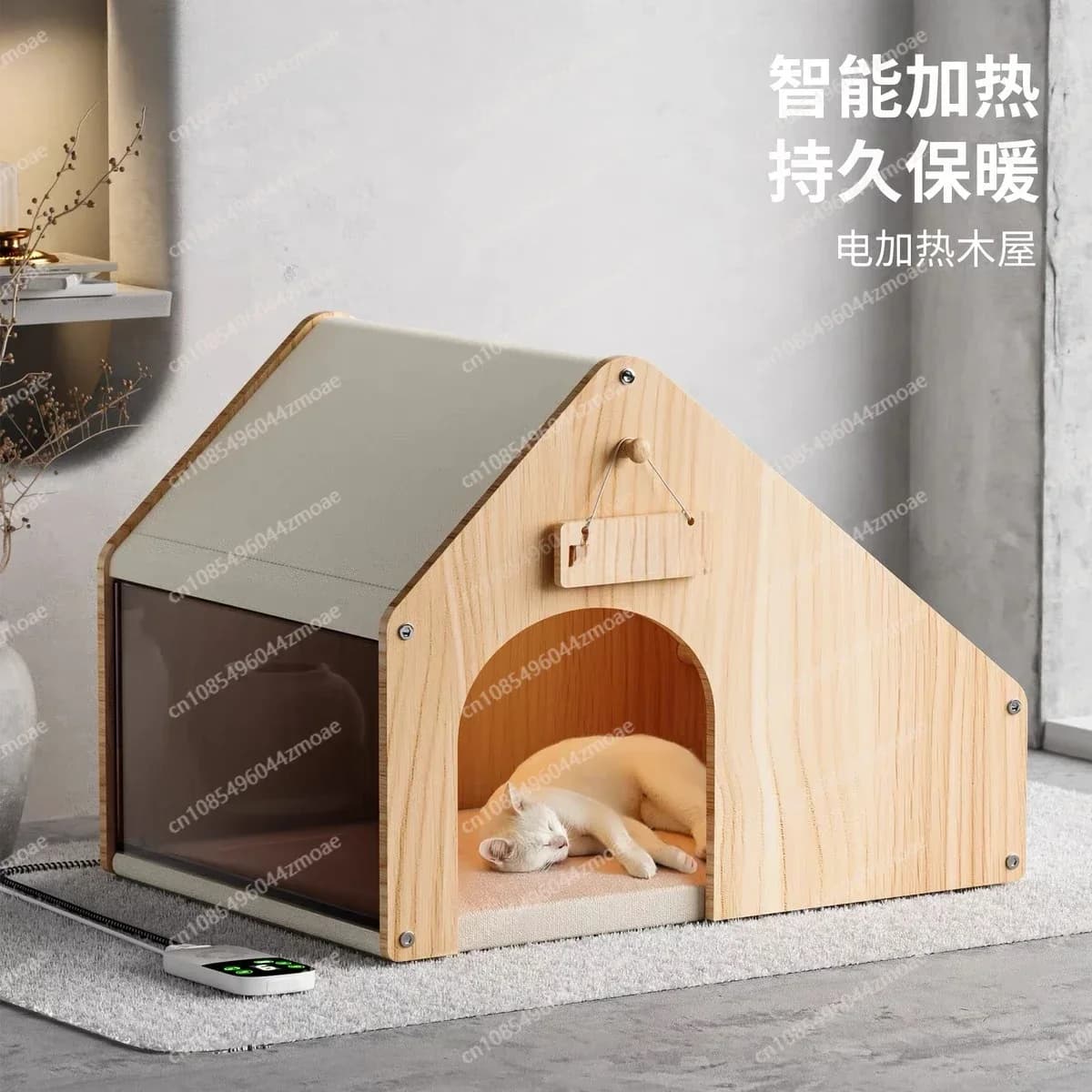 Nuovo nido per gatti riscaldato, caldo in inverno, sicurezza chiusa, casa per gatti riscaldata elettrica, coperta elettrica a temperatura costante per cani da compagnia