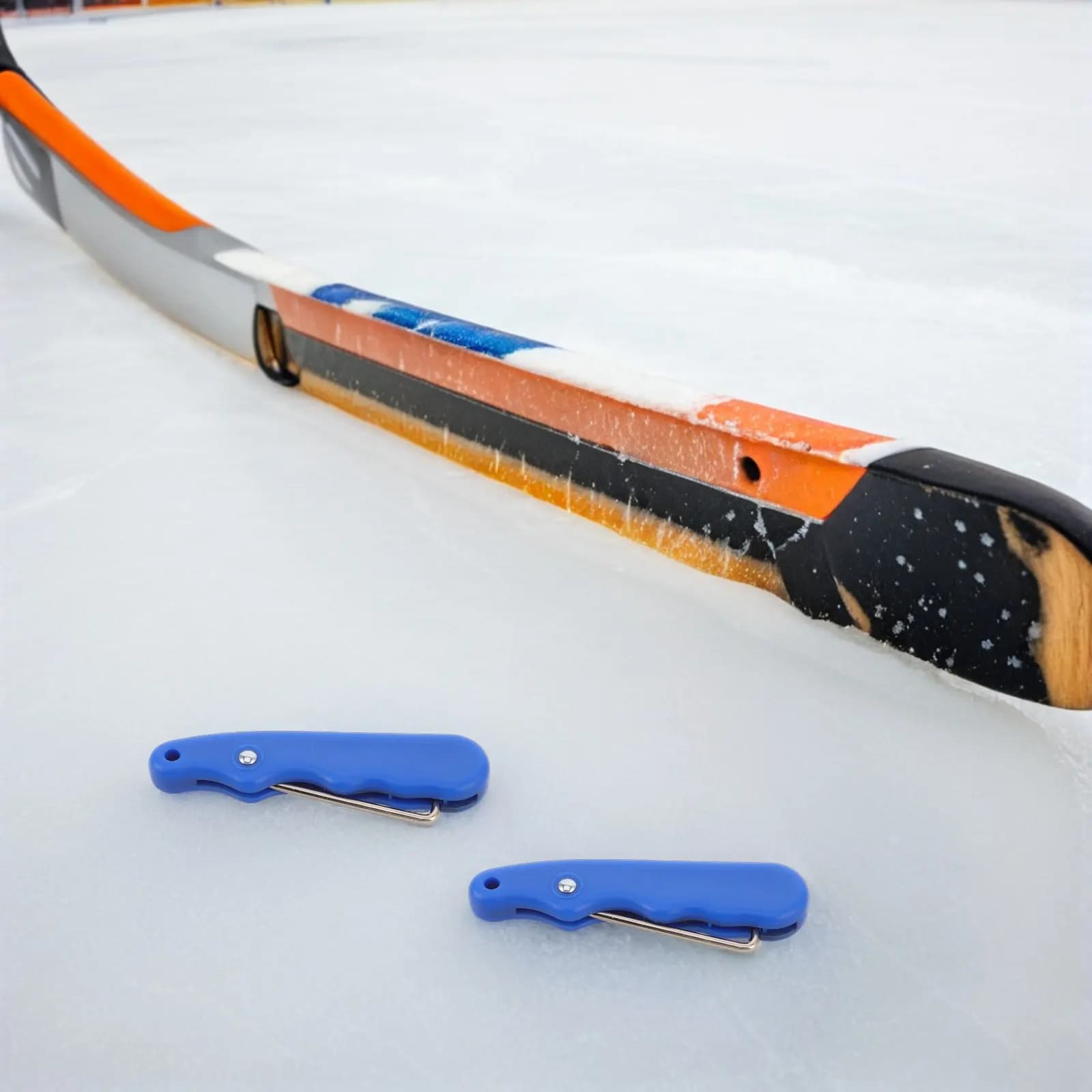 2 Pezzi Tendilaccio Pieghevole per Pattini da Ghiaccio, Strumento Portatile per Pattini da Hockey, Tiralaccio per Pattini Artistici, Pattini a Rotelle, Hockey su Ghiaccio