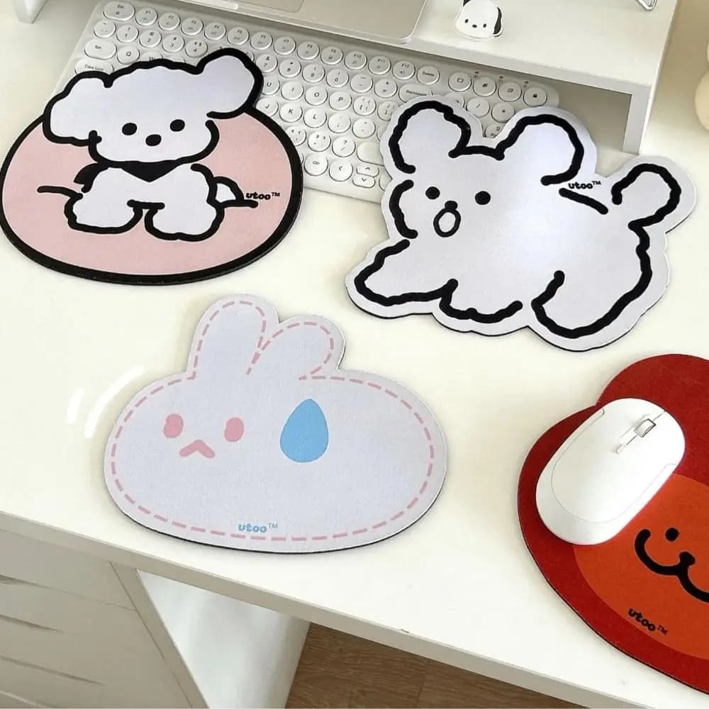 Tappetino per mouse per cani conigli piccoli Tappetino per mouse da gioco antiscivolo Tappetino per mouse da gioco antigraffio per PC portatile Desktop Decorazioni per la casa