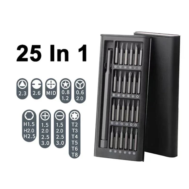 Magnetic Screwdriver Set 25in1 Screw Driver Precision Kit Bits Xiaomi Iphone Computer Small Tri Wing Torx Repair Tools