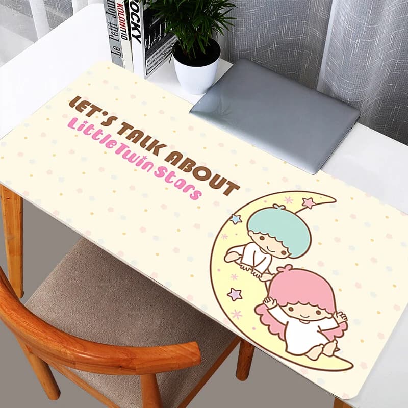 Little Twin Stars big mouse mat, durable computer mat, modern keyboard mat, laptop mat, XXL game mouse mat
