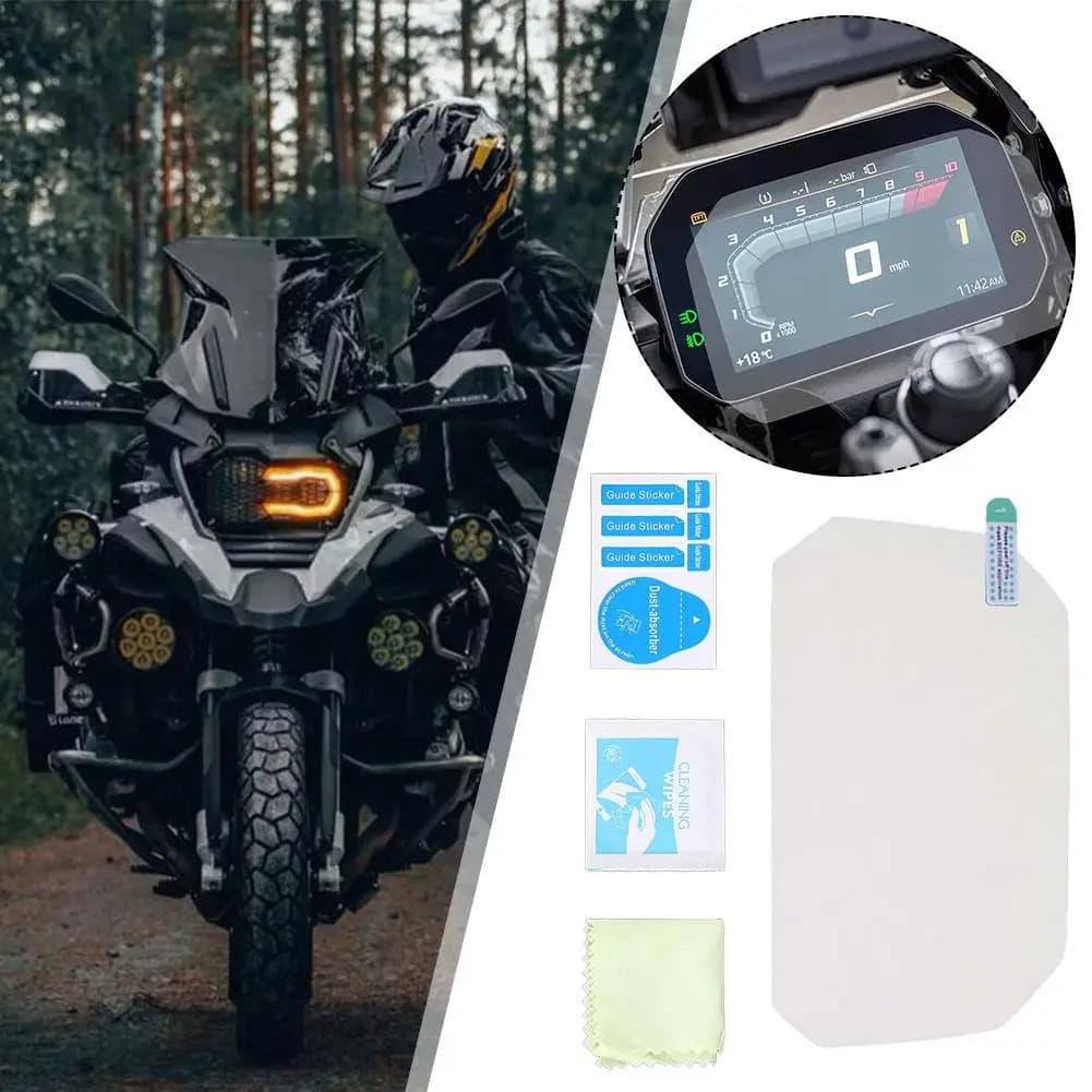 Per BMW R1250GS R1200GS LC Adv F750GS F850GS C400X F900XR R1250R R1250RS protezione dello schermo con pellicola antigraffio a grappolo TPU