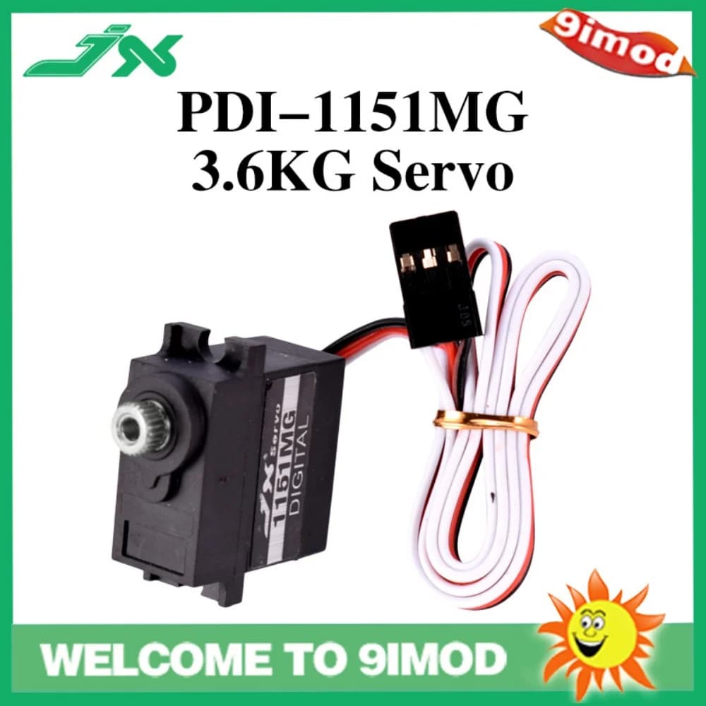 Servo Digitale Impermeabile JX PDI-1151MG 3.6KG Mini 6V per Elicottero RC, Auto, Robot, Barca - Ricambi