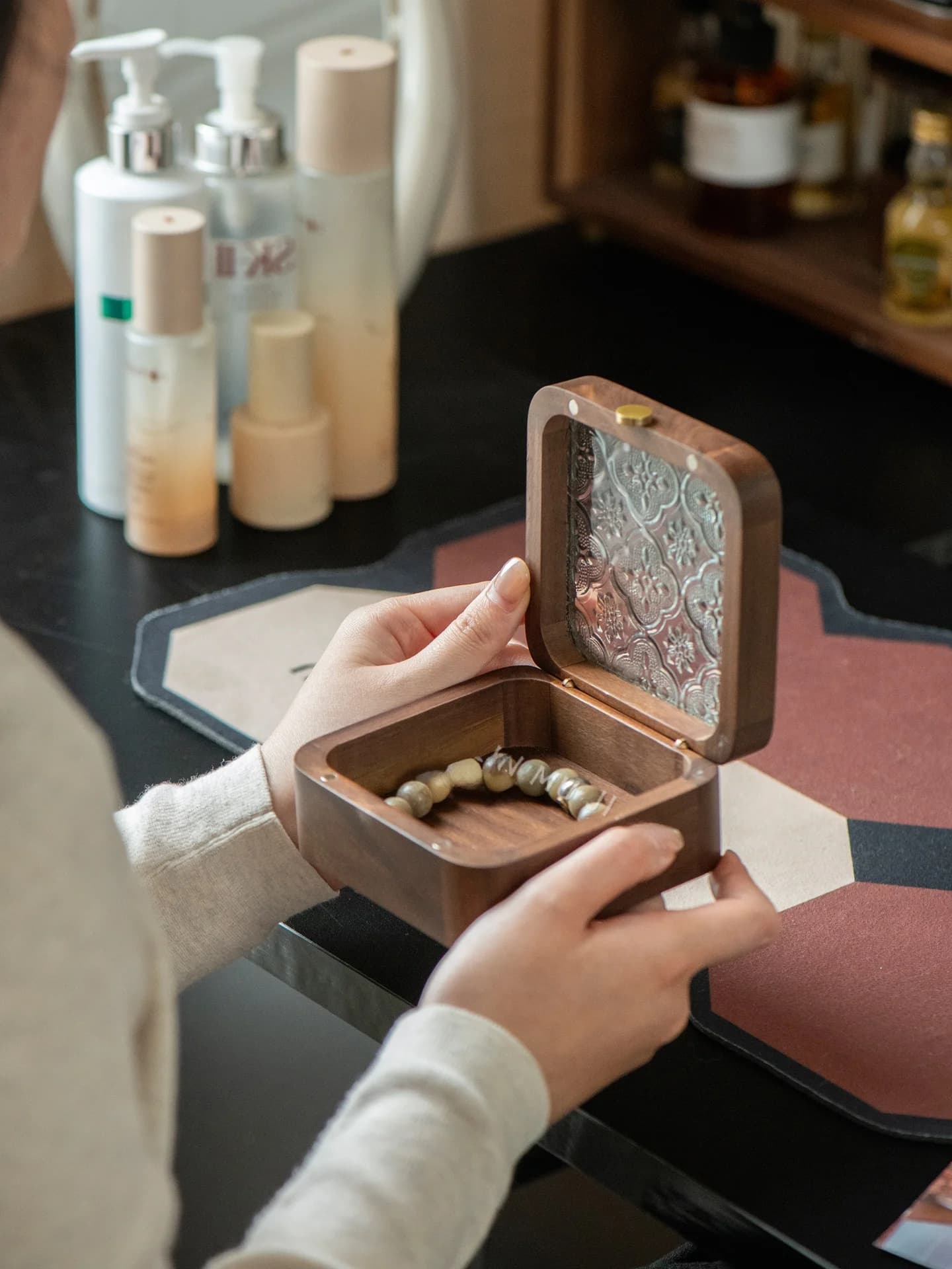 Luxury Craft Wood Box for Bracelets, Beads, Incense and Special Gift Packs