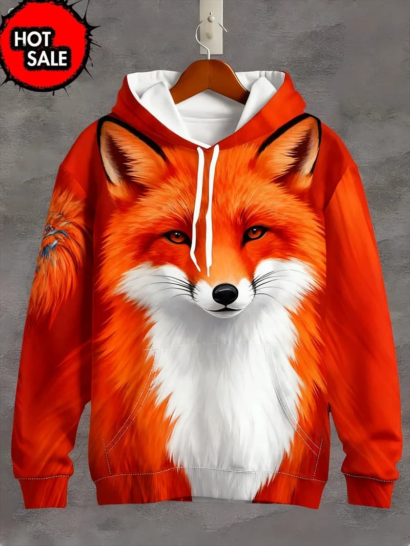 Fashion Autumn Hoodies For Man 3D Printed Animal Dolphin Hoodie Sweatshirts Loose Fitting Pullover Casual Sweatshirt Sweatshirts