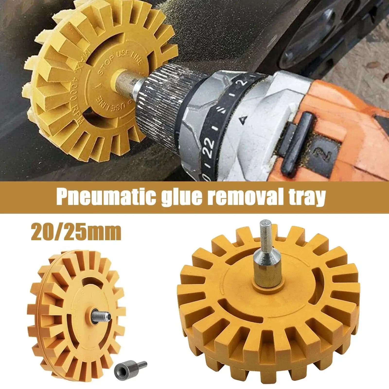 Gomma pneumatica per auto Gomma per ruota Disco in gomma Decalcomania Gomma per ruota Adesivo per auto Rimozione detergente per vernice Strumento ausiliario per lucidatura per auto