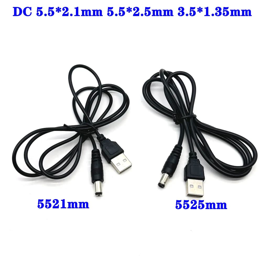 1PCS USB Power Boost Line DC 5V Step UP Module USB Converter Cable Adapter 2.1X5.5MM 2.5X5.5MM 5521 5525 Plug