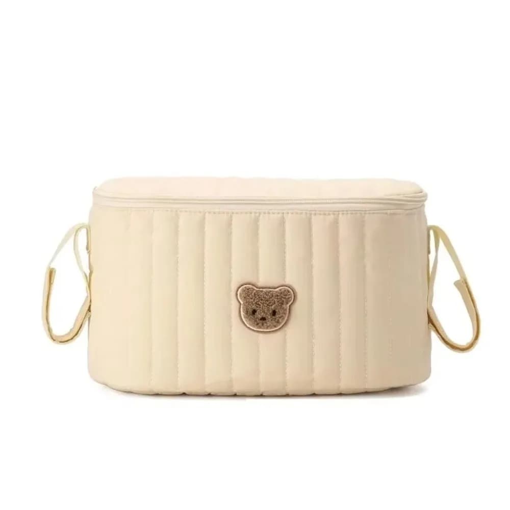 Borsa per Pannolini Stile Coreano, Multifunzionale con Scomparti, Organizer per Passeggino, Tasche con Design Orsetto Carino, Borsa per Mamme