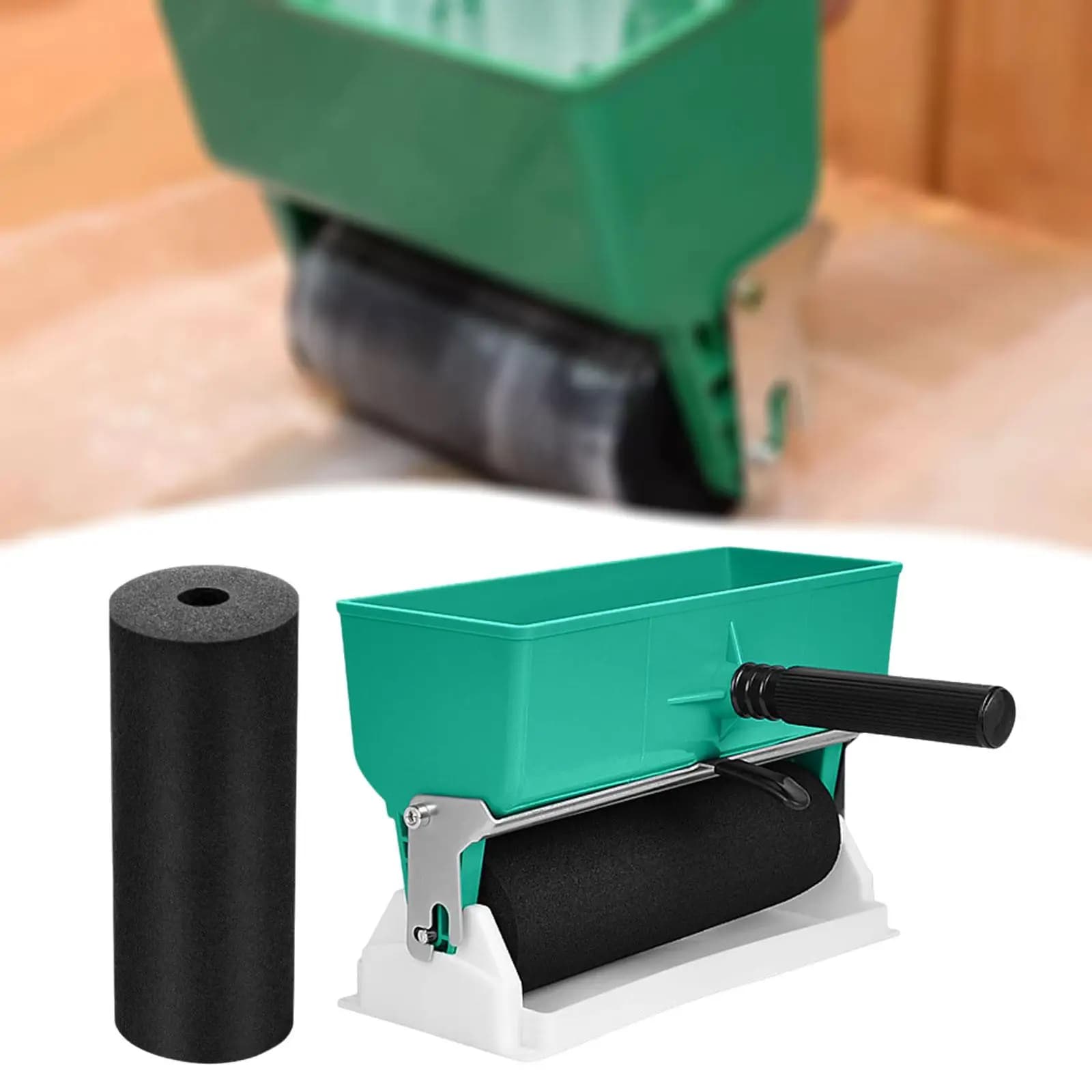 Applicatore di colla manuale robusto con rullo e impugnatura antiscivolo per una distribuzione uniforme su grandi superfici