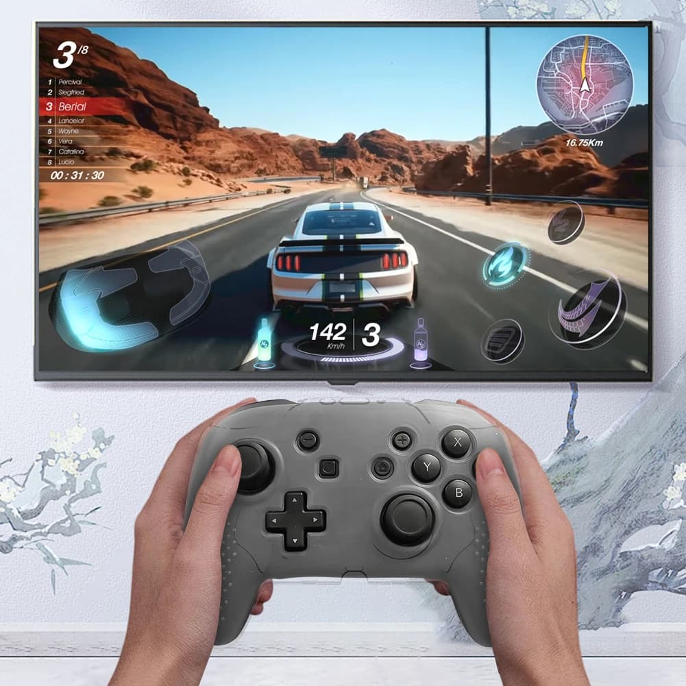 Custodia Protettiva in Cristallo Ultra Sottile e Resistente all'Usura per Controller Switch 2 PRO, Lavabile, Cover per Gamepad PC
