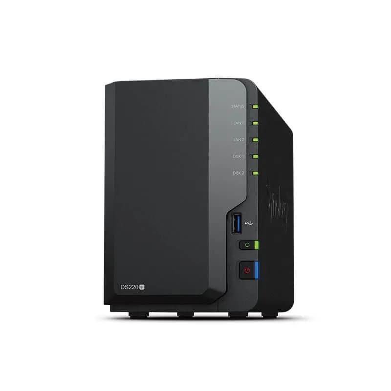 Archiviazione di rete Archiviazione centralizzata Supporto dati NAS a 2 alloggiamenti Synology DiskStation DS220+ (senza disco)