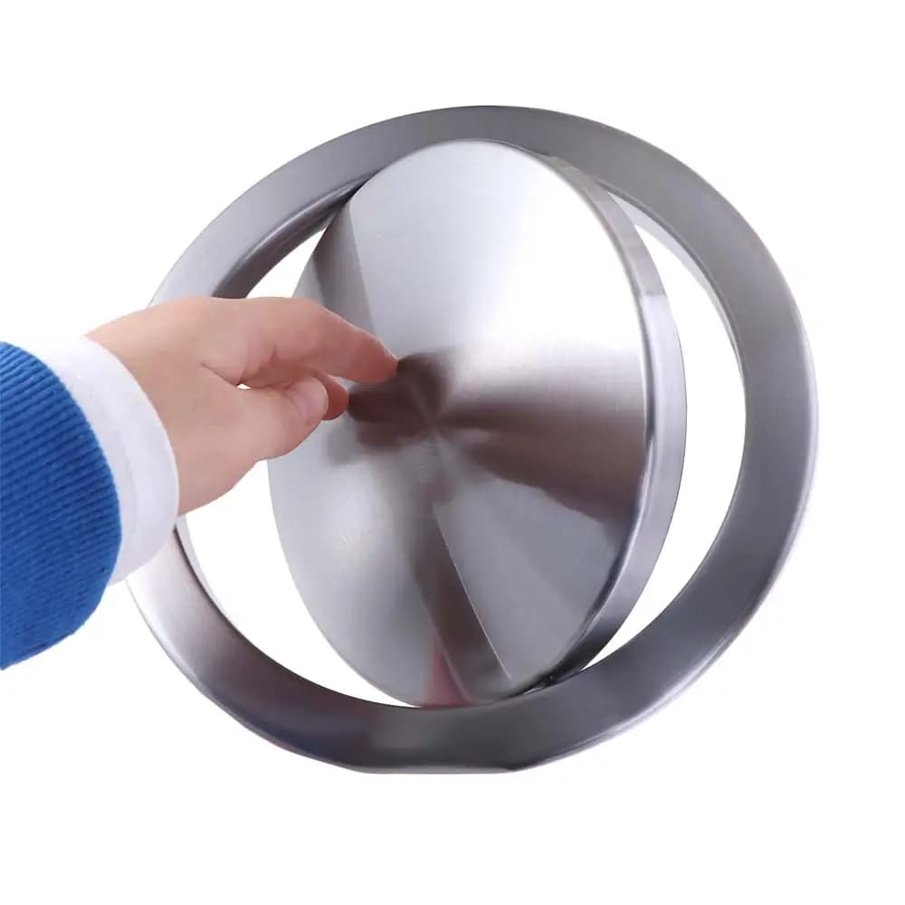 Coperchio per rifiuti con cestino per rifiuti da appoggio incorporato Coperchio per patta oscillante da incasso Coperchio per patta di equilibrio in acciaio inossidabile Coperchio per bidone della spazzatura