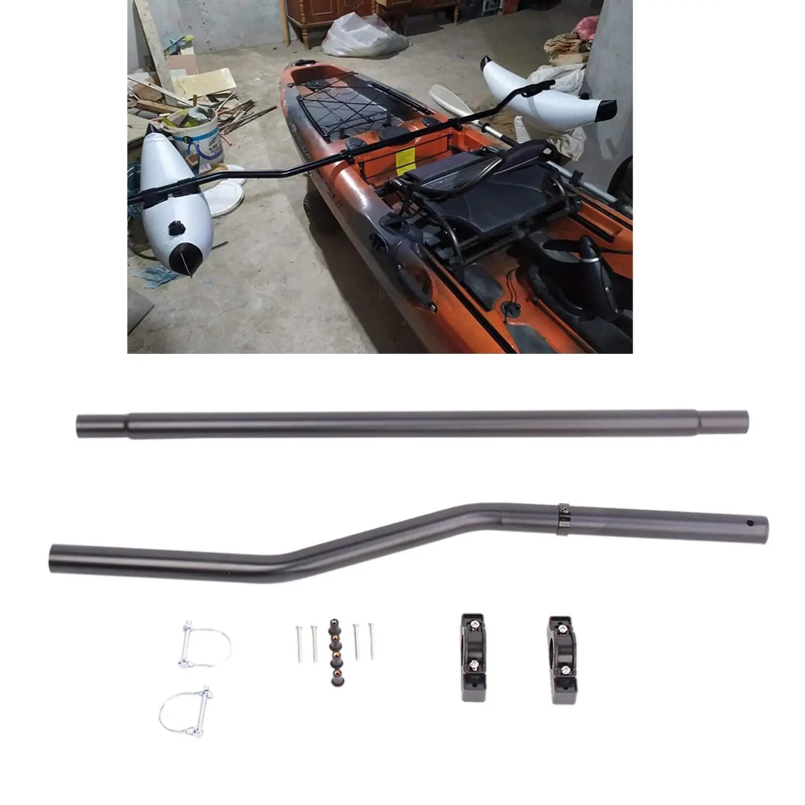 Palo per bracci stabilizzatori stabilizzatori per galleggianti per kayak con attrezzatura per bambini hardware