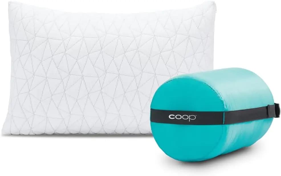 Cuscino da Viaggio Regolabile con Memory Foam, Comprimibile per Campeggio e Uso in Aereo, Certificato CertiPUR-US