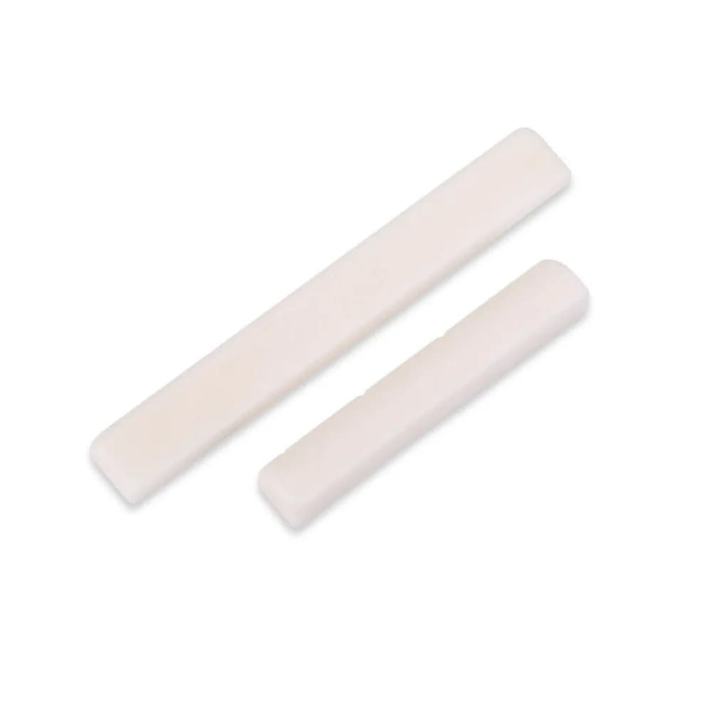 4 String Ukuleles Bone Ukulele Bridge Saddle​ Bridge Saddle and Nut​ Bone Nut​ Musical Instrument Repair Parts Ukulele Parts​