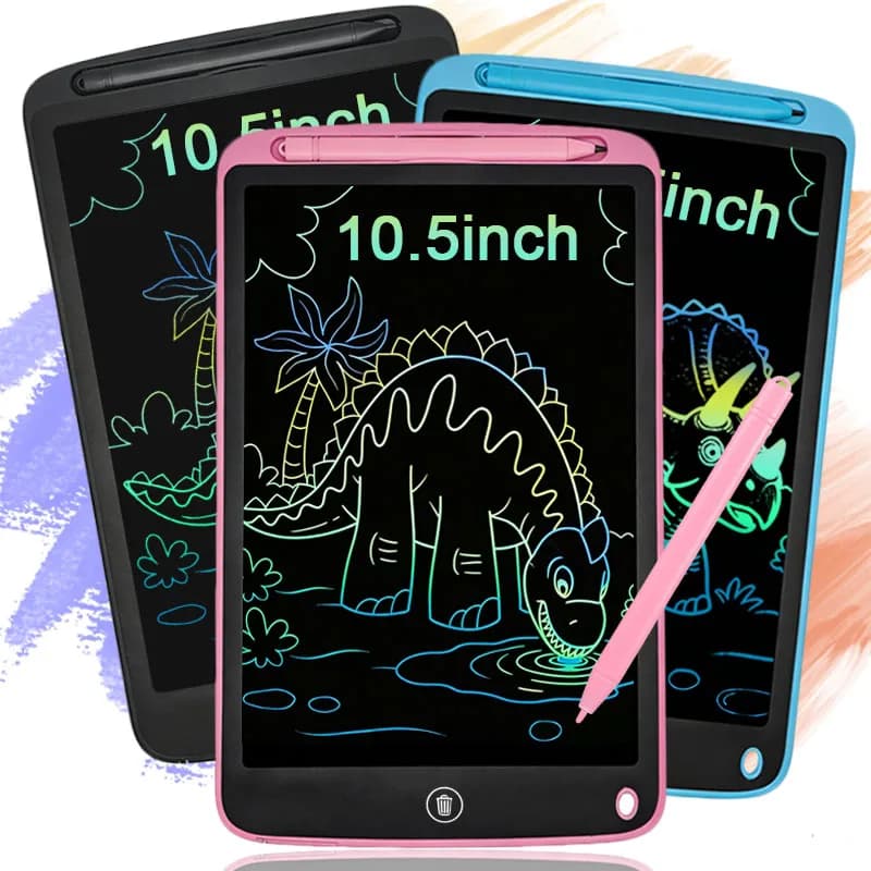 Tavoletta LCD da 10,5 pollici per scrittura e disegno, lavagna per graffiti per bambini, blocco per schizzi, lavagna per scrittura a mano, giocattoli educativi per l'apprendimento del conteggio, regalo