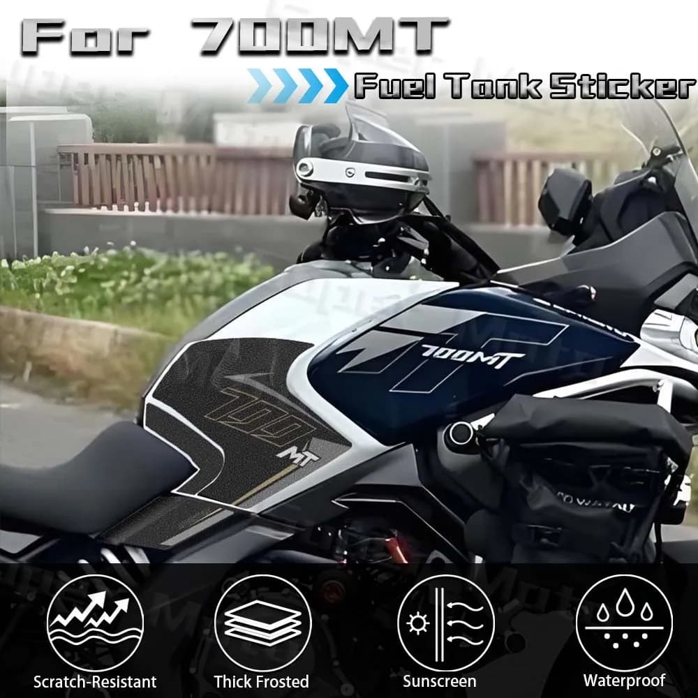 For 700mt 700MT MT 700 2023 2024 2025 Motorcycle Grinded Tank Carburettor Pad Lateral Gas Carpet Decalcomanie Gas Guards Waterproof